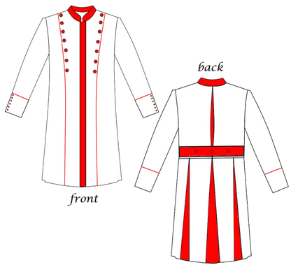600-2-Color Robe with Hidden Zipper Opening - Image 3