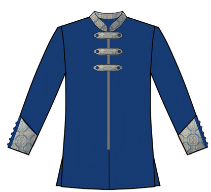 520-Brocade and Polyester Zipper Front - Image 2