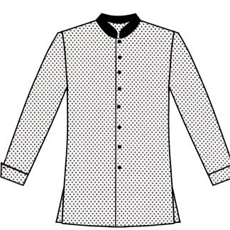 208-Print Button Front with Contrast