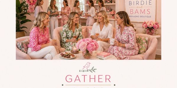 Women socializing at a Birdie and Bams gathering.