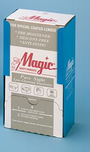 Magic Safety Pure Sight Lens Cleaning Towelettes Anti-Fog Formula 100/Box 