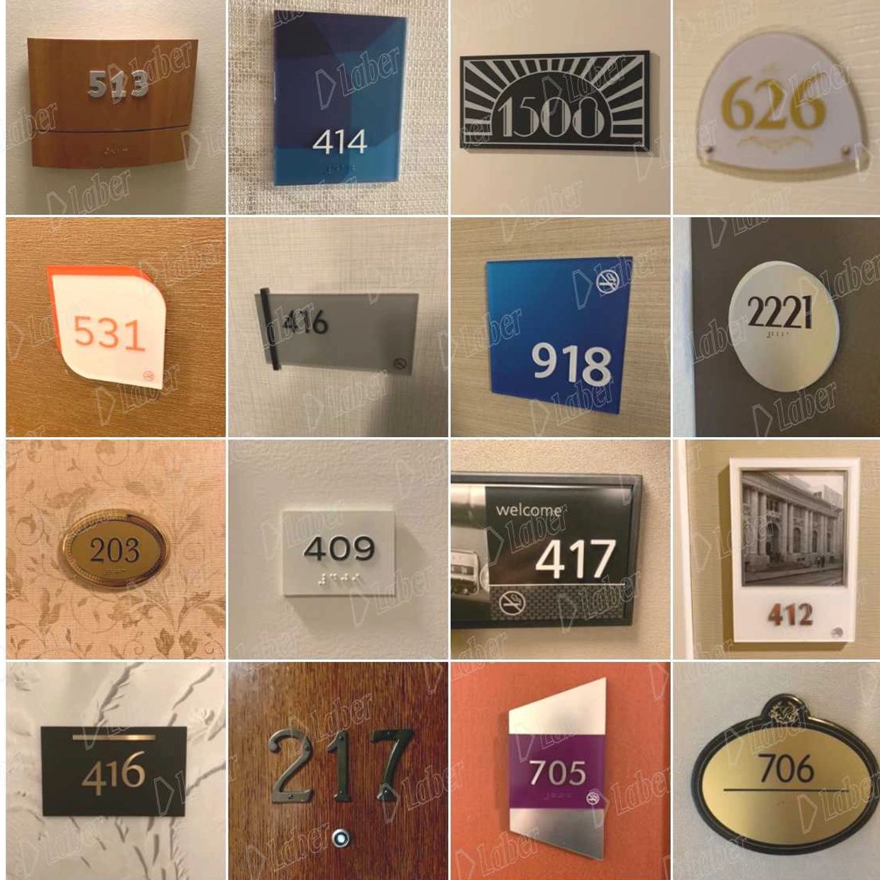 otel oda tabelaları