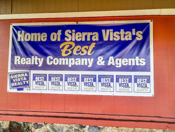 Sierra Vista Realty has been voted the best real estate company and voted best agents 7 times