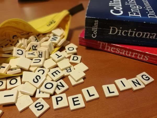 Spelling resources in an English lesson