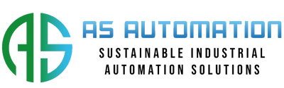 Logo of AS Automation, focused on sustainable industrial automation solutions.
