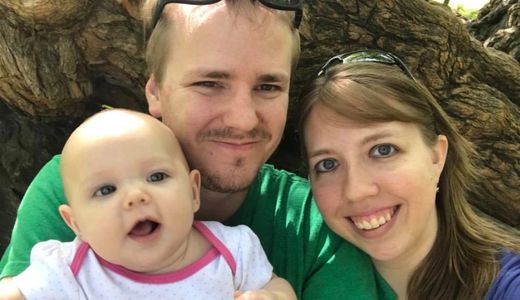 Joel, his wife Laura, and baby Temperance