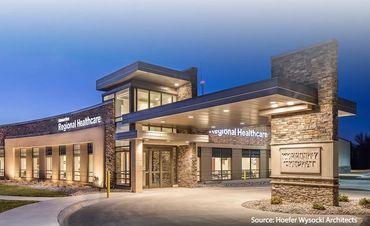 Hawarden Hospital Entrance, PR Construction