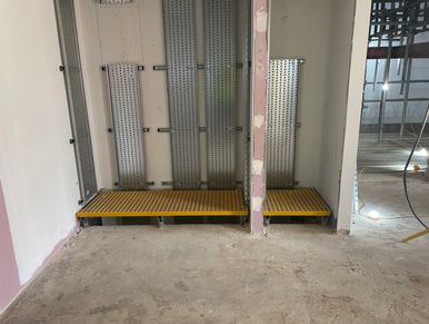 Building Services Solutions (Construction)  Ltd, supplying & installing multiple risers for services