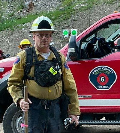 District Chief Andy Lee on training exercise