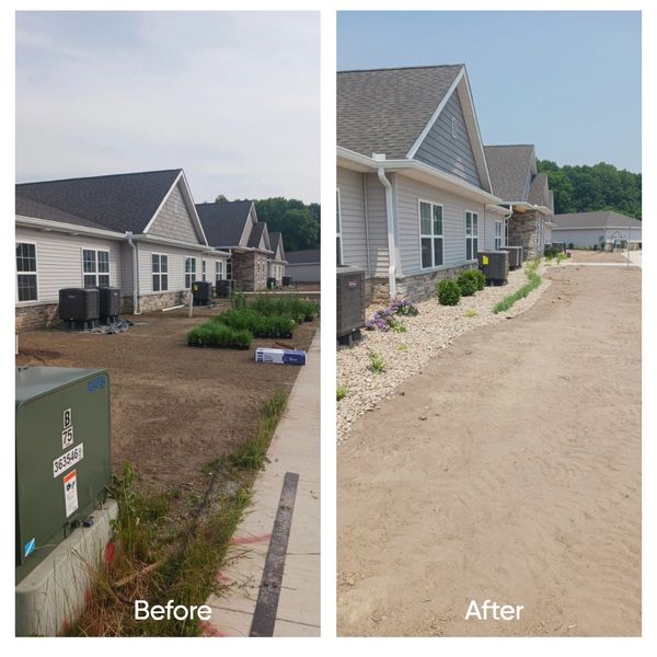 New Construction Landscape Before & After