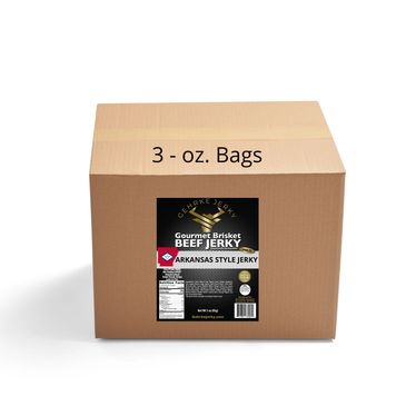 Gehrke Jerky 3 oz. size case of Arkansas Style Beef Jerky