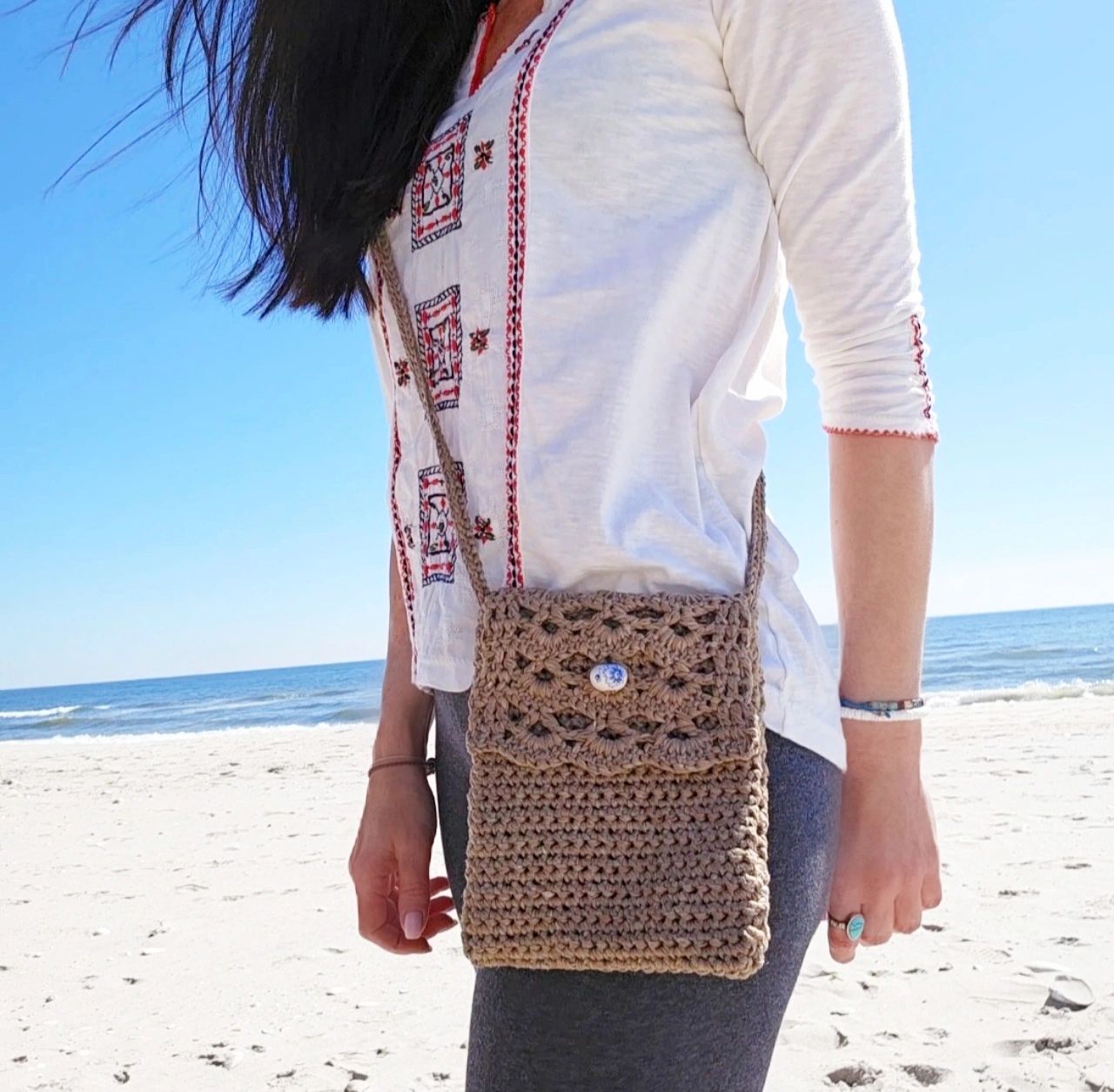 Easy Crochet Crossbody Bag Free Crochet Pattern