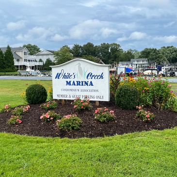 Garden at the Naomi Drive Marina Entrance.