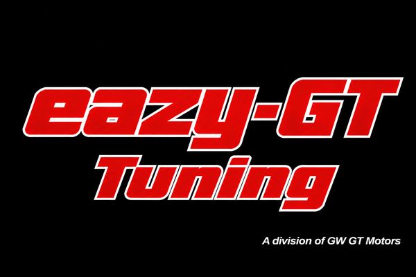 Logo of eazy-GT Tuning on black background.