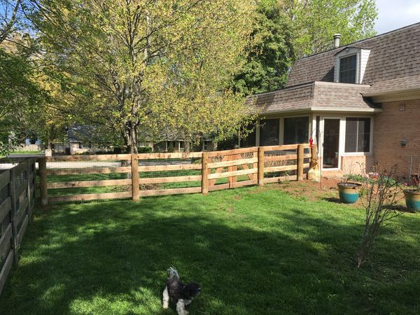 4 board fence installation for residential area near Lexington, Kentucky