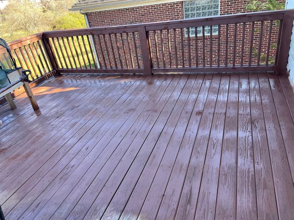 Completed deck painting. Installed for a residential home in Lexington, Ky