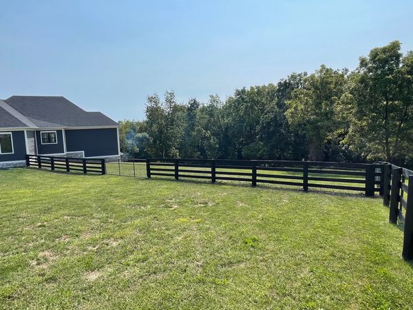 Farm Fence painted black