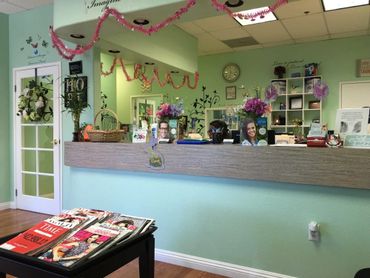 Dental office front desk
