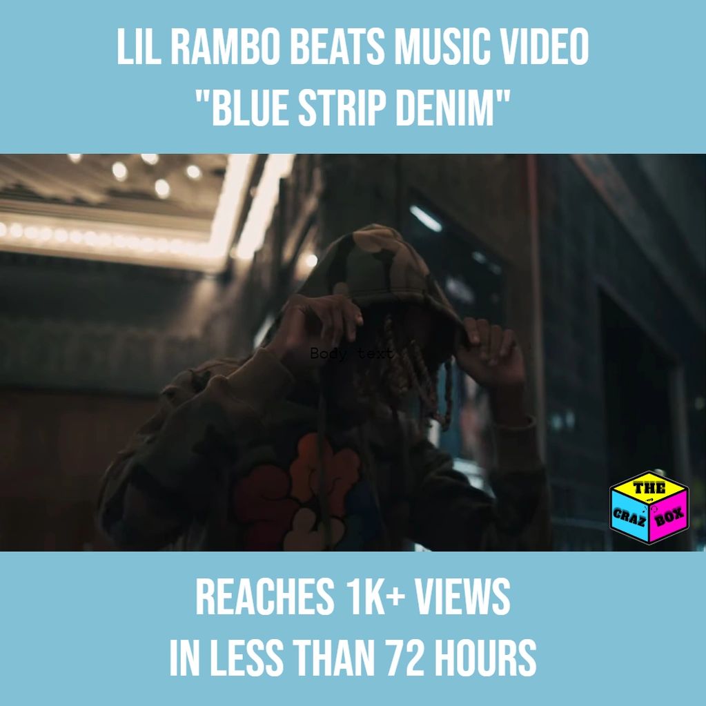 "Lil Rambo Beats" music video "Blue Strip Denim" directed by @filmswave
