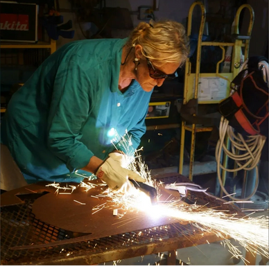 Reen welding!  Photo by Bronwen Photography
