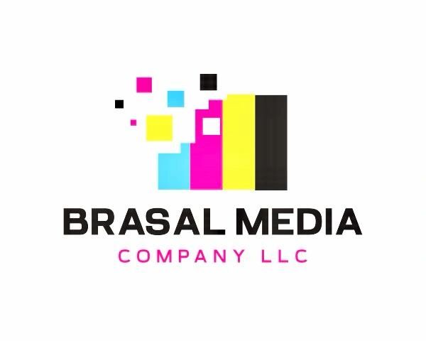 Brasal Media Company LLC logo with colorful pixel design.