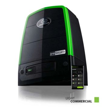 Centurion D10 Smart+ automatic gate motor in black and green.