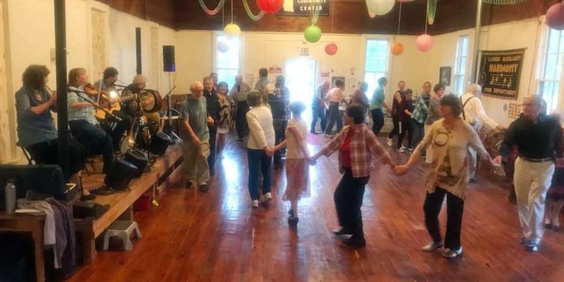 People dancing at Harmony Hall Barn Dance.