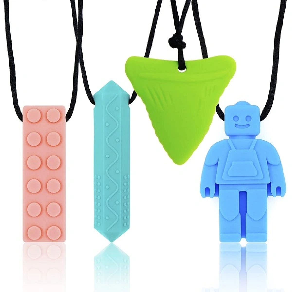 Sensory Chewlery Necklaces (4 Pack) （Color 2）