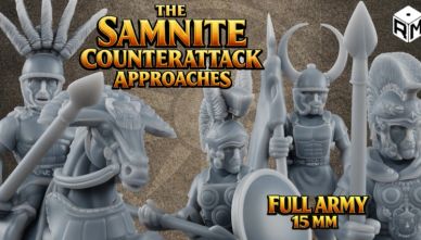 Samnite miniature army set in 15mm scale.