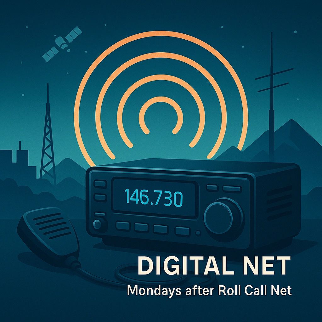 DIGITAL NET MEETS EACH MONDAY ON 146.730 REPEATER. AFTER ROLL CALL NET.

FLDIGI