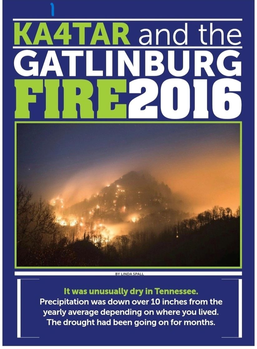 KA4TAR, GATLINBURG FIRE