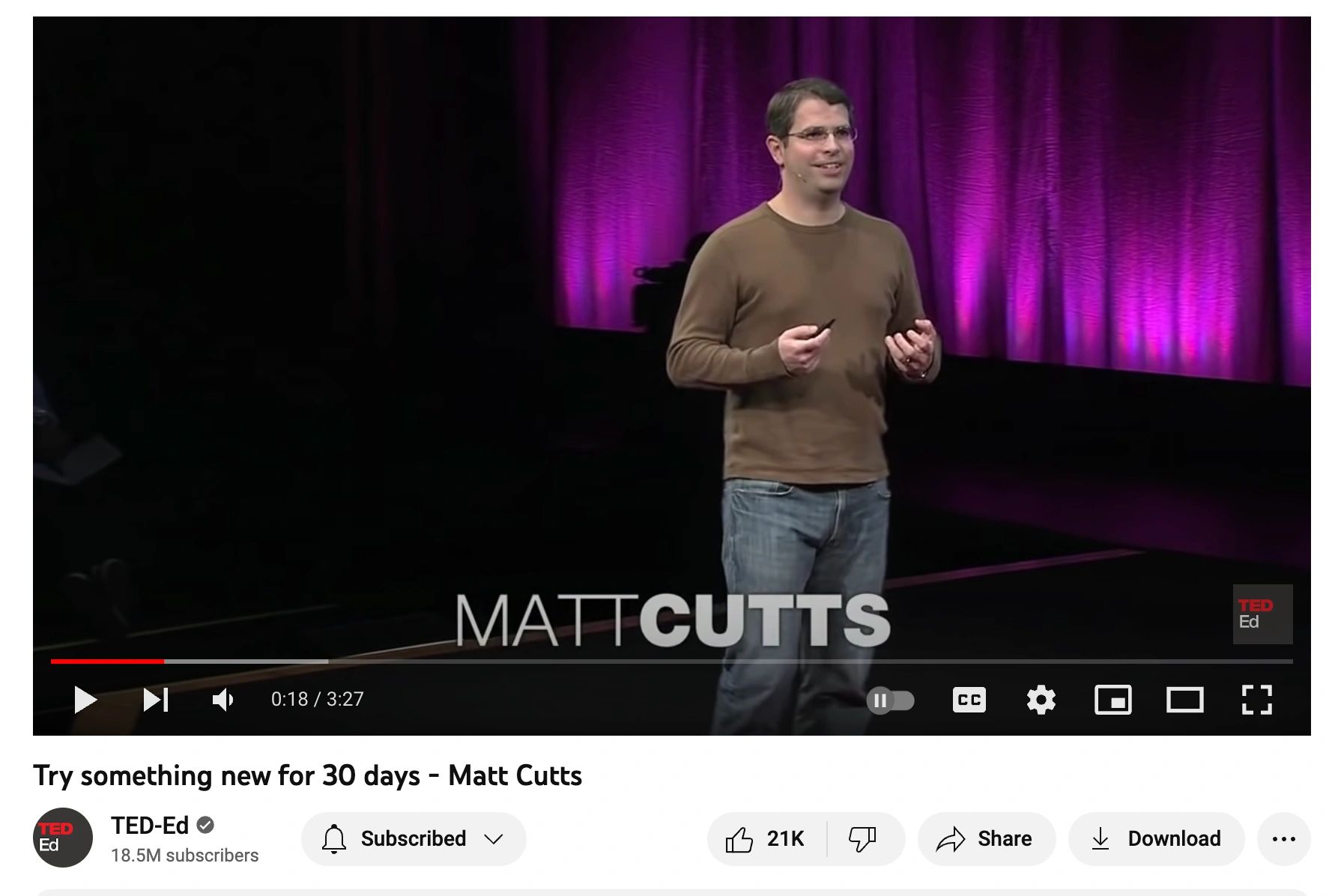 The 30-Day Journey - Matt Cutts