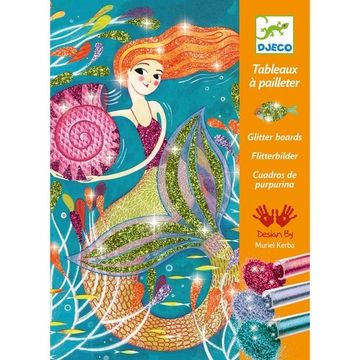 djeco glitter boards mermaid lights