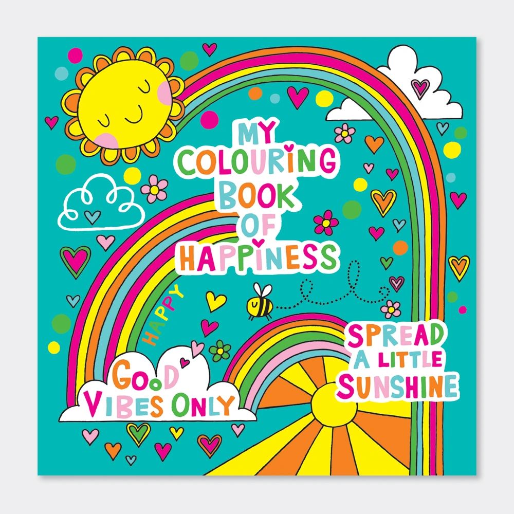 Tropical Flamingo Square Children's Colouring Book by Rachel Ellen Girl Gift Fun 