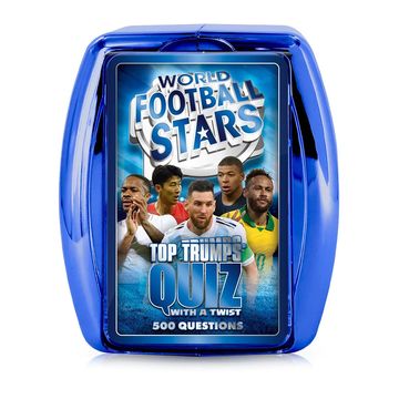 world football stars blue top trumps quiz card game