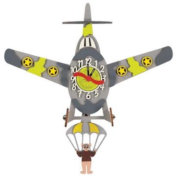 little timbers clock camoflage aeroplane