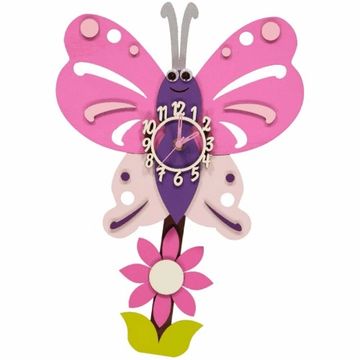 little timbers clock butterfly