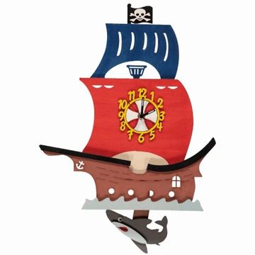 little timbers clock pirate ship