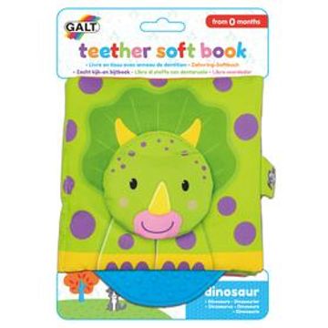 galt toys teether soft book dinosaur