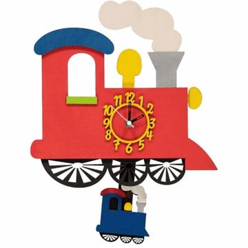 little timbers clock train red