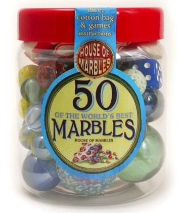house of marbles tub of 50 marbles