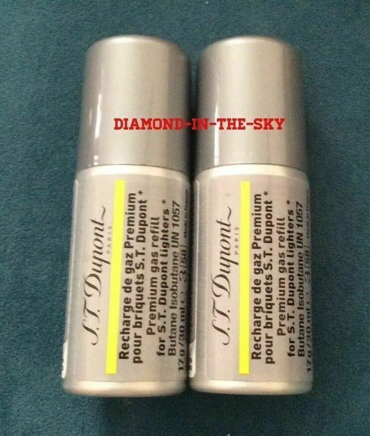 ST DUPONT GOLD YELLOW BUTANE GAS FUEL REFILL FOR LINE LIGNE 2 LIGHTER