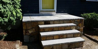Peabody stone step repairs