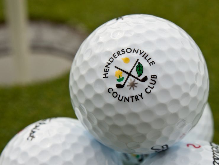 Golf ball and logo