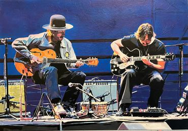 Juntos en el Camino - Hermanos Gutierrez
Machart: Mixedmedia
Masse: Leinwand 100x 70cm
Fr. 1360.-
AR