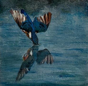 Eisvogel - Kingfisher / No. 7 der Serie
Machart: Mixedmedia
Masse: Leinwand 40x 40cm
Fr. 400.-
ARTre