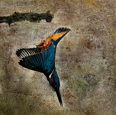 Eisvogel - Kingfisher / No. 6 der Serie
Machart: Mixedmedia
Masse: Leinwand 40x 40cm
Fr. 400.-
ARTre