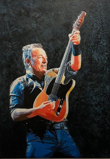 Bruce Springsteen - The Boss
Machart: Mixedmedia
Masse: Leinwand 70x 100cm
Fr. 1020.-
ARTretokost