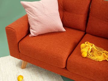 Orange sofa