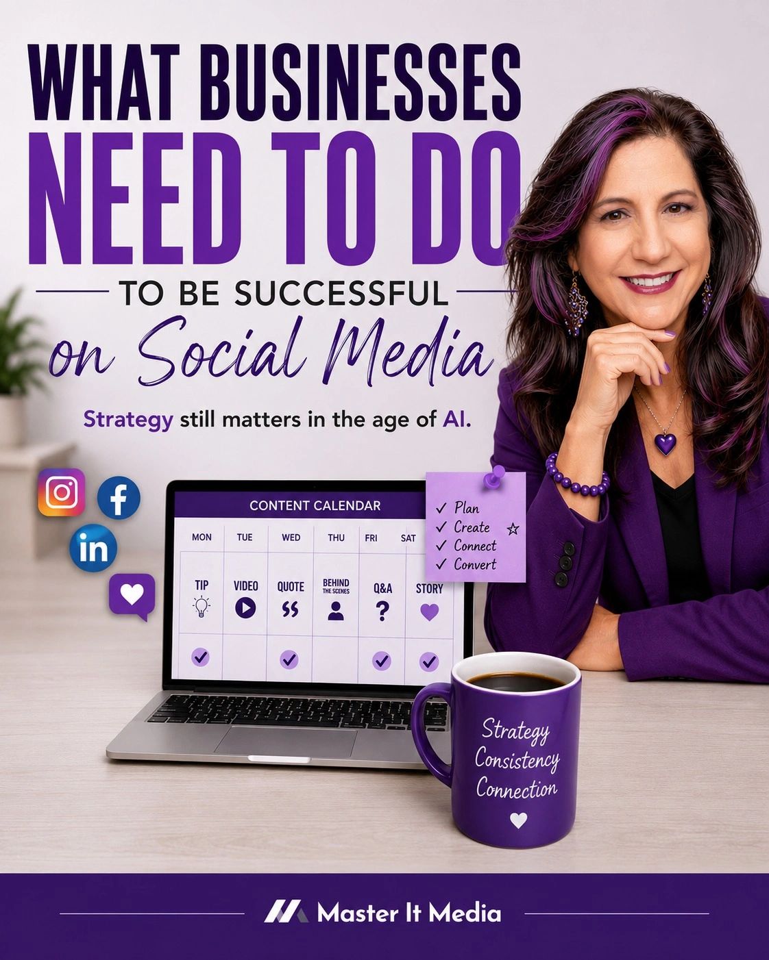 AI has made creating content easier than ever, but more content doesn't guarantee better results. Discover 10 proven social media strategies that help business owners stand out, build trust, and grow without posting more. AI has made creating content easier than ever, but more content doesn't guarantee better results. Discover 10 proven social media strategies that help business owners stand out, build trust, and grow without posting more.